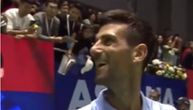 Kakva radost: Luda reakcija klinca kad mu je Novak poklonio znojnicu