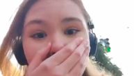 Devojka snimila trenutak napada na Kijev: Raketa proleće iznad nje, čuje se eksplozija i njen vrisak