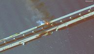 Satelitske fotografije prikazuju trenutak nakon eksplozije na Krimskom mostu: Oblak dima i deo srušene deonice