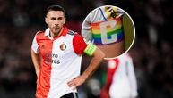 "Ne osećam se prijatno s tim oko ruke": Fudbaler odbio da nosi traku s LGBT obeležjem, klub ga odmah "smenio"