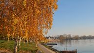 Magnificent fall colors along the Tisa near Novi Becej: A town made famous by the world's slowest river