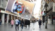 Užas u centru Beograda: Deo fasade pao na bebu