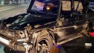 Auto zgužvan kao konzerva: Saobraćajna nezgoda na Mostu na Adi
