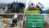 "Via Ferata" na Mučnju: Šest iskusnih planinara u avanturi "gvozdenim putem"