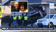 Automobil lebdi zaboden u zid kuće, Miloje i Milena na mestu mrtvi: Stravičan snimak posle udesa u Americi