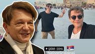 Bjelogrlić sa sinom stigao u Katar da bodri Orlove: Tri prsta, zastava Srbije i moćna poruka za fudbalere