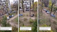 Automobili načičkani svuda po novobeogradskom parku: "Ušla gospoda i parkirala se"