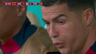 Kristijano Ronaldo na ivici suza, gleda i ne veruje šta se dešava: Evo reakcije Portugalca na gol Maroka na SP