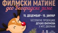 U okviru Beogradske zime Novogodišnji dečiji filmski matine u mts Dvorani od 15. decembra do 15. januara