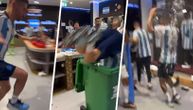 Ludo slavlje Argentinaca u svlačionici: Molina izveo skok u kantu za smeće - naglavačke!