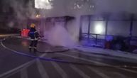 Potpuno izgoreo autobus u Niškoj Banji: Prvo se video dim, a onda je vatra buknula u motoru