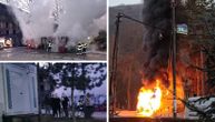 Dramatični snimci autobusa u plamenu: Čuo se i prasak, dim i neverica na ulicama Niške Banje