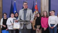 President Vucic hosts Serb children from Slovenia