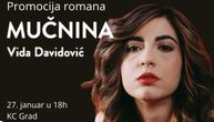 Promocija romana "Mučnina" Vide Davidović biće održana u petak, 27. januara u 18h u Kulturnom centru Grad