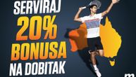 Navijaj za Novaka, odigraj tiket i osvoji 20% bonus na dobitak