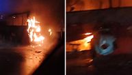 Zapalio se autobus kod Doljevca: Vozilo "Niš Expresa" potpuno izgorelo, intervenisala 3 vatrogasna vozila