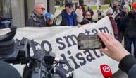 Protest zbog smrti Vladimira Matijanića u Zagrebu: Okupljeni traže ostavku ministra zdravlja