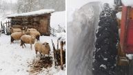 Snažna mećava u zlatiborskom i novovaroškom kraju još traje: Sneg napadao i metar, meštani bez struje