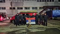 Serbian firefighter heroes leave for Turkey: Families see them off, Zigi the dog goes as reinforcement