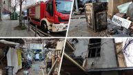 Jezive slike požara u Beogradu: Najmanje tri osobe povređene, izgorelo 40 kvadrata stana