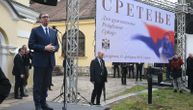 Vučić u Kragujevcu na Sretenje, pred hramom jedinstva crkve i države: "Mi ništa svetije od Srbije nemamo"