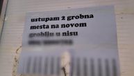 "Ustupam dva grobna mesta na Novom groblju": Oglas u centru grada nasmejao Nišlije