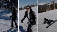 Seka Aleksić pala kao "sveća": Pevačica pokazala pravu umetnost na snegu, pa doživela peh