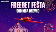 Priključi se i osvoji bonus kad god poželiš! Uz FREEBET FEŠTU te čeka 500 kiša svakodnevno!