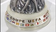 UEFA displays Europa League trophy before draw: Serbian flag only centimeters from that of so-called Kosovo