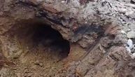 This is the escape tunnel dug by Macedonian inmates: It even had lighting