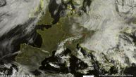 Satelitski snimak ciklona koji je Srbiji doneo nezapamćen aprilski sneg: Evo gde se nalazi njegov centar