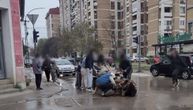 Tužan prizor u Leskovcu: Konj lipsao i prevrnuo se u samom centru grada