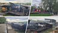Garež, dim i gole konstrukcije: To je ostalo od splava koji je jutros goreo, vatra progutala porodični biznis