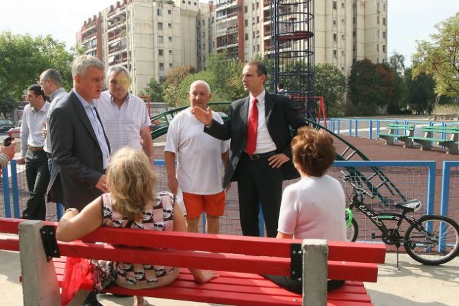 Obilazak novog igrališta u bloku 70