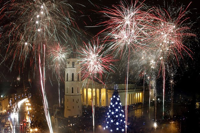 Novogodišnji vatromet u Litvaniji