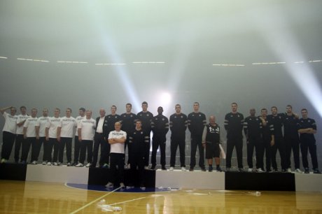 KK Partizan na promociji tima za sezonu 2013/2014.