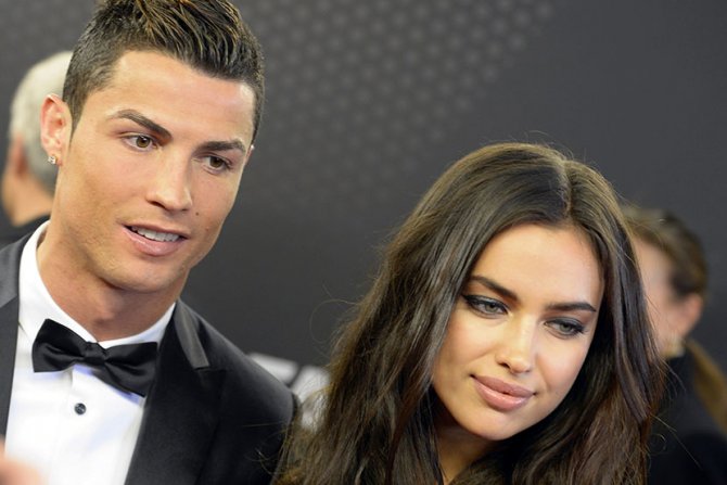 Dodela Zlatne Lopte u Cirihu, Kristijano Ronaldo, Irina Šajk