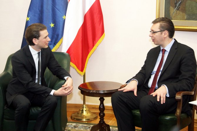 Aleksandar Vučić i Sebastijan Kurc