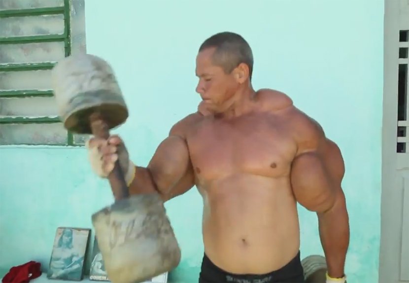 Arlindo de Souza, najveći bicepsi