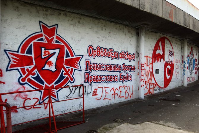 Stadion FK Crvena zvezda, Grafiti FK Crvene zvezde 