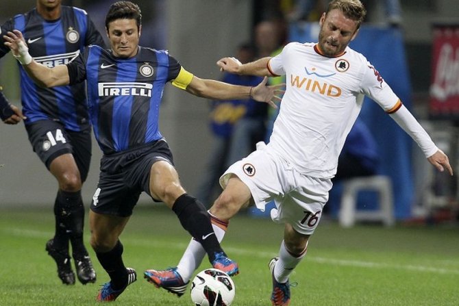 Zaneti i De Rosi, FK Inter - FK Roma