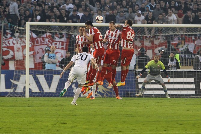 Nikola Drinčić, go, Partizan i Crvena zvezda susreli su se po 146. put u Večitom derbiju