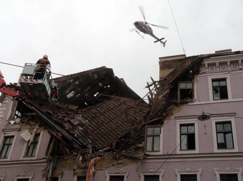 Srušila se zgrada u Beču