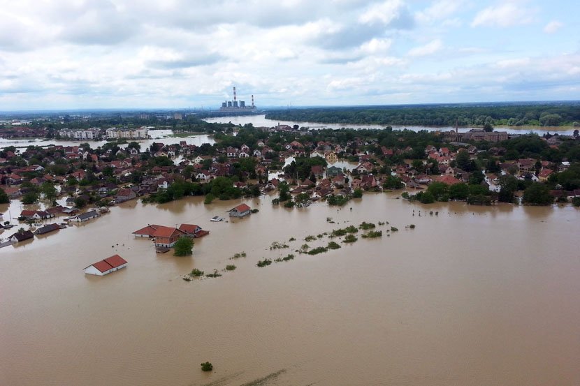 Obrenovac, poplava poplave