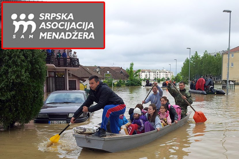 Poplave u Srbiji, srpska asocijacija menadžera