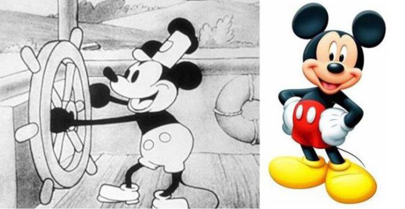 Miki Maus 1928. i danas