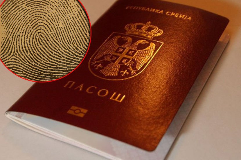 Srpski pasoš, otisak prsta