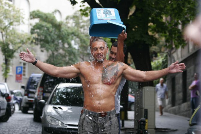 Čedomir Jovanović, Polivanje vodom, Ledeni izazov, Ice Challenge