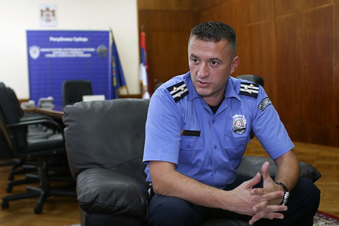 Slobodan Malešić, zamenik načelnika Uprave saobraćajne policije, saobraćajna policija