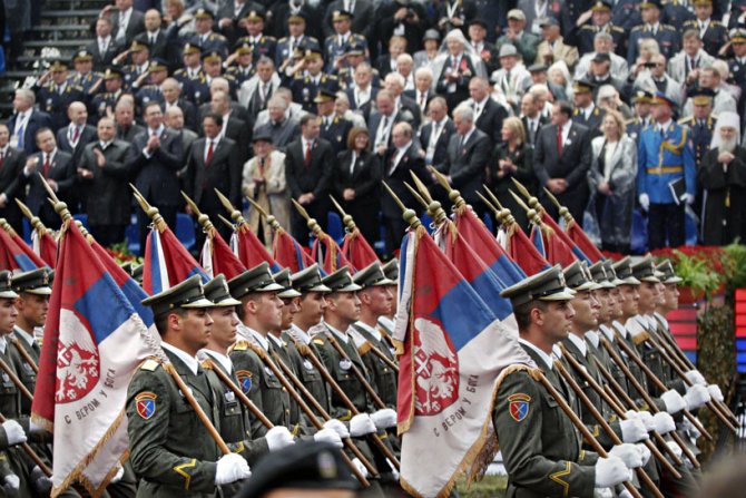 Vojna parada, Korak pobednika,  pešadijski ešalon